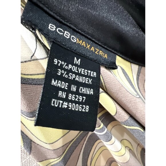 BCBG Maxazria Medium Wrap Dress Psychedelic Print Size M - Picture 5 of 7